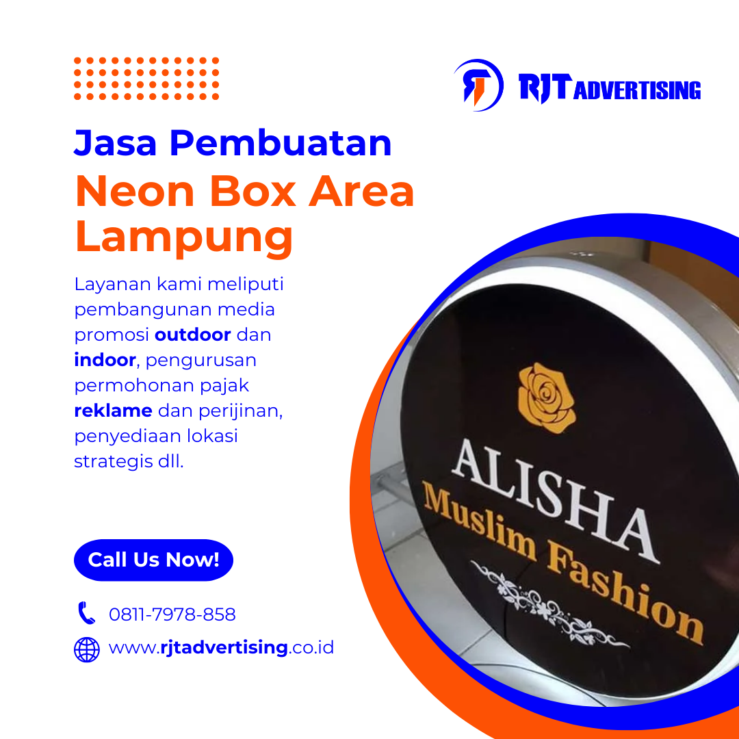 Jasa pembuatan neon box area lampung